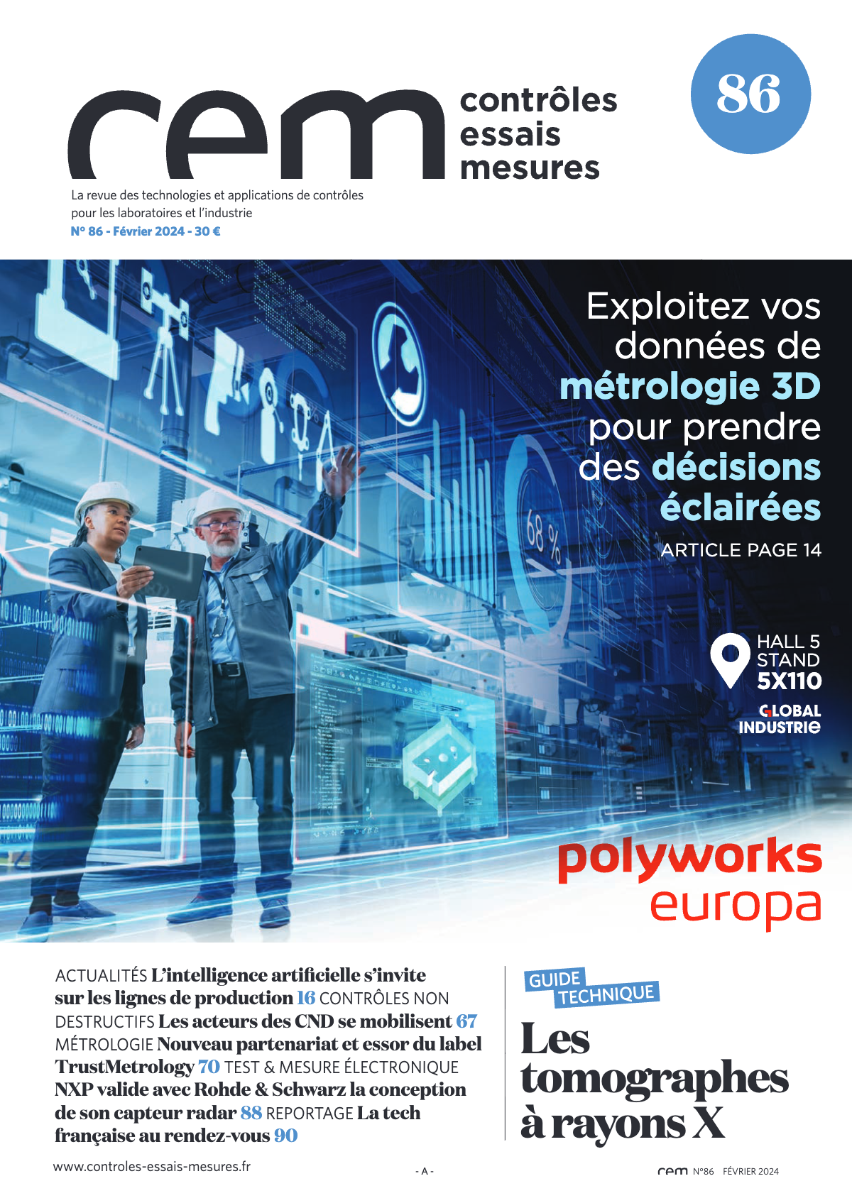 Couverture – Contrôles Essais Mesures n°86